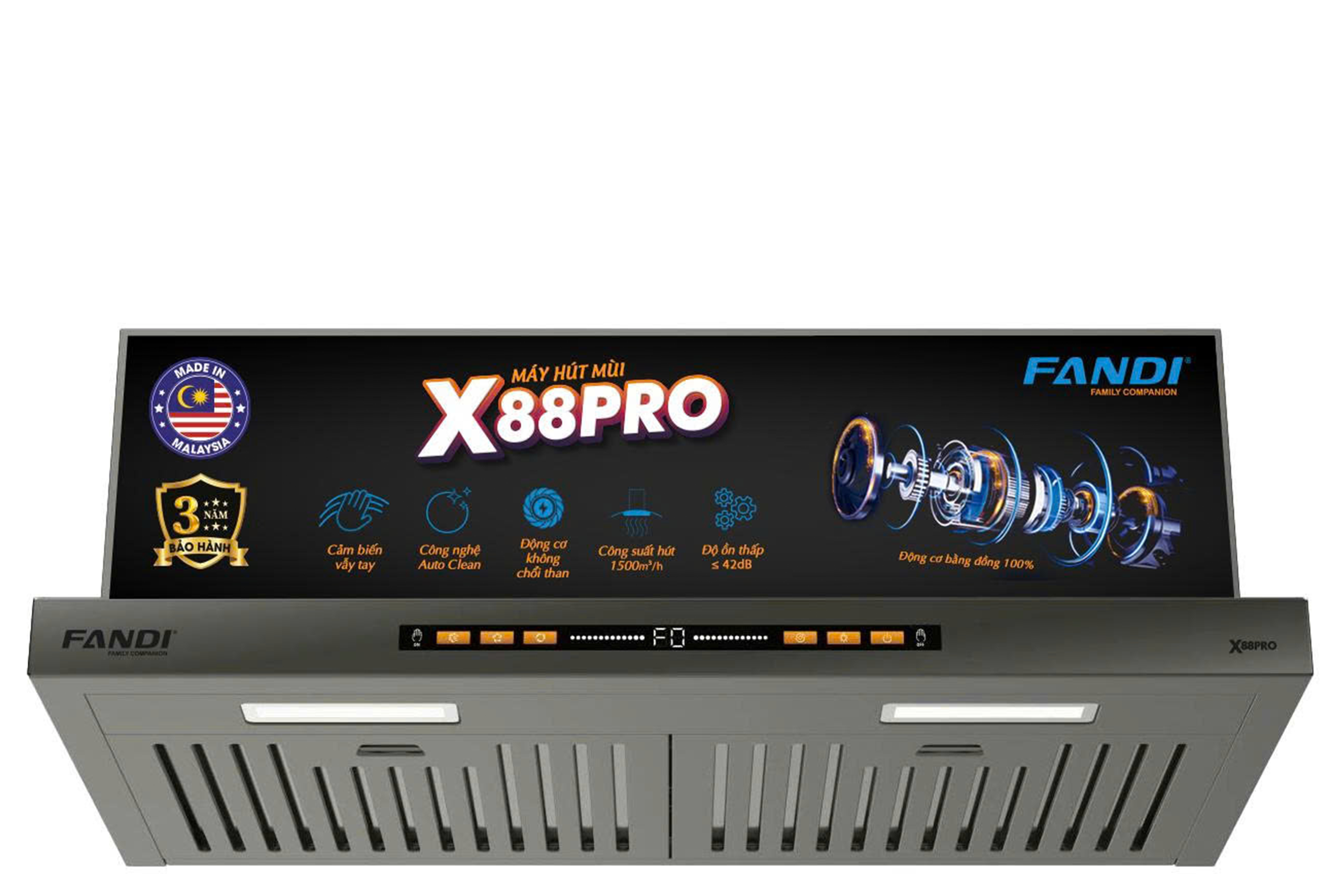 Máy hút mùi Fandi FD-X88 Pro